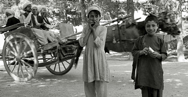 乗合馬車と子ども