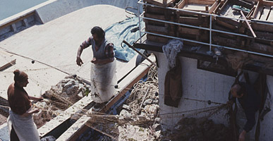 ボスポラス海峡の漁師