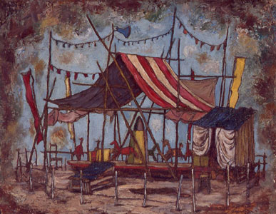 回転木馬1959年頃油彩