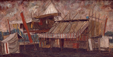 サーカス小屋2（1958年）910×1820ミリ油彩